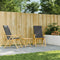 vidaXL - Tuintafel - inklapbaar - 45x45x45 - cm - bamboe