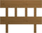 vidaXL - Hoofdbord - 78,5x3x81 - cm - massief - grenenhout - honingbruin