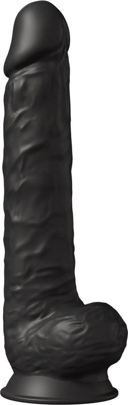 SILEXD - Realistische XXL Dildo - 38 x 7 cm - Zwart