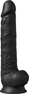SILEXD - Realistische XXL Dildo - 38 x 7 cm - Zwart