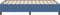 vidaXL - Bed - Frame - Blauw - 120x200 - cm - Corduroy - Stof