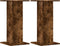 vidaXL - Speakerstandaards - 2 - st - 30x30x60 - cm - bewerkt - hout - gerookt - eiken