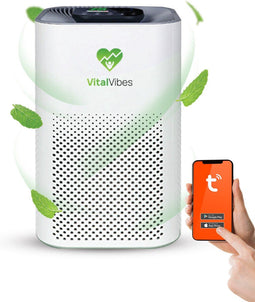 VitalVibes Pro - Luchtreiniger - HEPA filter - Wit