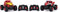 Monster Jam RC Marvel - Iron Man en Amazing Spider-Man - 2 op afstand bestuurbare monsterjamtrucks - schaal 1:24