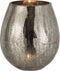J-Line windlicht Eivorm Craquele - glas - grijs - medium