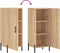 vidaXL - Dressoir - 34,5x34x90 - cm - bewerkt - hout - sonoma - eiken
