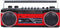 Trevi RR 501 BT - Radio - FM-MW-SW - Rood zwart