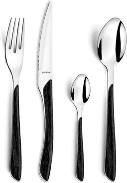Amefa - Eclat 16-delige Bestekset - Zwart
