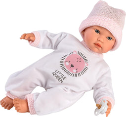 Llorens mini babypopje Cuquita blank met geluid 30 cm