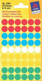Etiket az 3088 rond 12mm assorti 270stuks