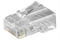 Goobay RJ45 western connector for flat cable, 8-pin - for crimping on telephone flat cable, unshield