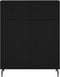 vidaXL - Dressoir - 69,5x34x90 - cm - bewerkt - hout - zwart