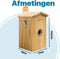 BOME Vogelhuisje - Nestkastje met Camera 1080p HD en Audio - Hout - Inclusief Extern Zonnepaneel