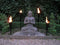 Gardenflame Torch - Fakkel RVS - 60 cm brander - Zwart