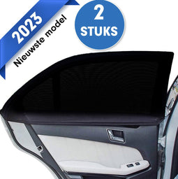 Exclusive by TW Luxe Zonnescherm Auto - UV Bescherming - Dubbellaags Design - Zwart (2 stuks)