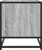 vidaXL - Tv-meubel - 91x40x46 - cm - bewerkt - hout - metaal - grijs - sonoma - eiken