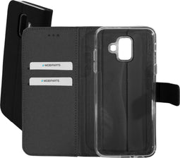 Mobiparts Galaxy A6 (2018) - Premium Wallet TPU Case - Ruimte voor pasjes - Zwart