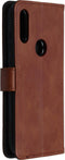 iMoshion Hoesje Geschikt voor Motorola Moto E7 Hoesje Met Pasjeshouder - iMoshion Luxe Bookcase - Bruin