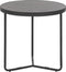 Salontafel set van 3 betonlook met zwart MELODY