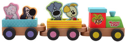 Woezel & Pip - Houten Treinset - Figuren - Multi kleuren