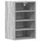 vidaXL - Hangkast - 40x29,5x60 - cm - bewerkt - hout - grijs - sonoma - eikenkleurig