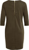 VILA VITINNY NEW DRESS - Damesjurk met ronde hals en 3/4 mouwen - XS