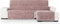 Hoes voor chaise longue met korte armleuning rechts Eysa TURIN Roze 100 x 110 x 350 cm