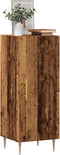 vidaXL - Dressoir - 34,5x34x90 - cm - bewerkt - hout - oud - houtkleurig