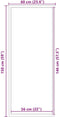 vidaXL - Deurmat - 60x150 - cm - bruin