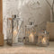 Luxe Lantaarnset 3-delig - Zilver - 40, 31 & 21 cm - RVS Windlichten voor Binnen en Buiten