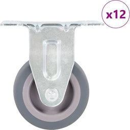 vidaXL - 12 - st - Wielen - vast - 50 - mm