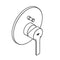 GROHE Linaere New Inbouw Badmengkraan - Opbouwdeel - Chroom
