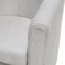 Fauteuil HOLDEN met voetenbank Stof Lichtgrijs