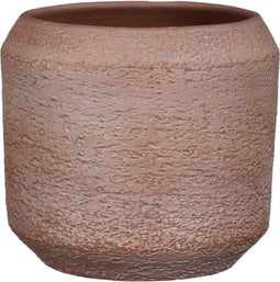 Mica Decorations Amadora Bloempot - 22x22x21 cm - Donkerbruin