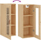 vidaXL - Hangkast - 34,5x34x90 - cm - sonoma - eikenkleurig