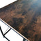 Bureau Stoer - laptoptafel - industrieel vintage - zwart metaal bruin