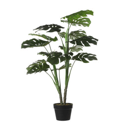 Mica Decorations - Kunstplant mica monstera in plastic pot | 4 stuks