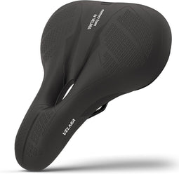Velmia 9235866-2 - Fietszadel - Traagschuim - Waterdicht - Zwart