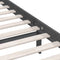 vidaXL - Bedframe - massief - grenenhout - grijs - 120x200 - cm