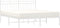 vidaXL - Bedframe - met - hoofdbord - metaal - wit - 160x200 - cm