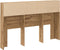 vidaXL - Hoofdbordkast - 160x19x103,5cm - bewerkt - hout - artisanaal - eikenkleur