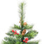 vidaXL - Kunstkerstboom - met - scharnieren - dennenappels - en - bessen - 120 - cm