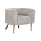 Leunstoel Home ESPRIT Grijs 79 x 72 x 67 cm