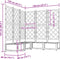 vidaXL - Tuinplanter - met - Trellis - 5 - stuks - Grijs - 120x120x125,5 - cm