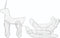 vidaXL - Kerstverlichting - rendier - en - slee - met - mesh - 432 - LED's