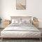 vidaXL - Nachtkastjes - 2 - st - 40x35x70 - cm - bewerkt - hout - sonoma - eikenkleurig