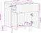 vidaXL - Nachtkastje - 50x33x60 - cm - Massief - Acaciahout