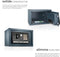tectake® Elektronische Kluis - 20 x 31 x 20 cm - Cijferslot met Reserve Sleutels - Zwart