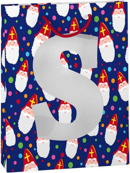 Cadeautas sint met venster 50x175x229mm | 12 stuks