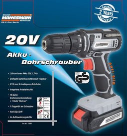 Brüder Mannesmann Accuboormachine 1.3 Ah 20 V